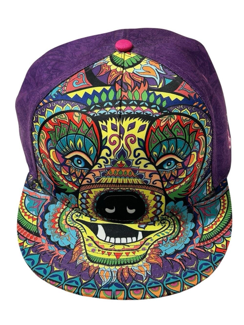 Amanda Vela Bear Purple Fitted 7 5/8 Grassroots California Heady Snapback Rare